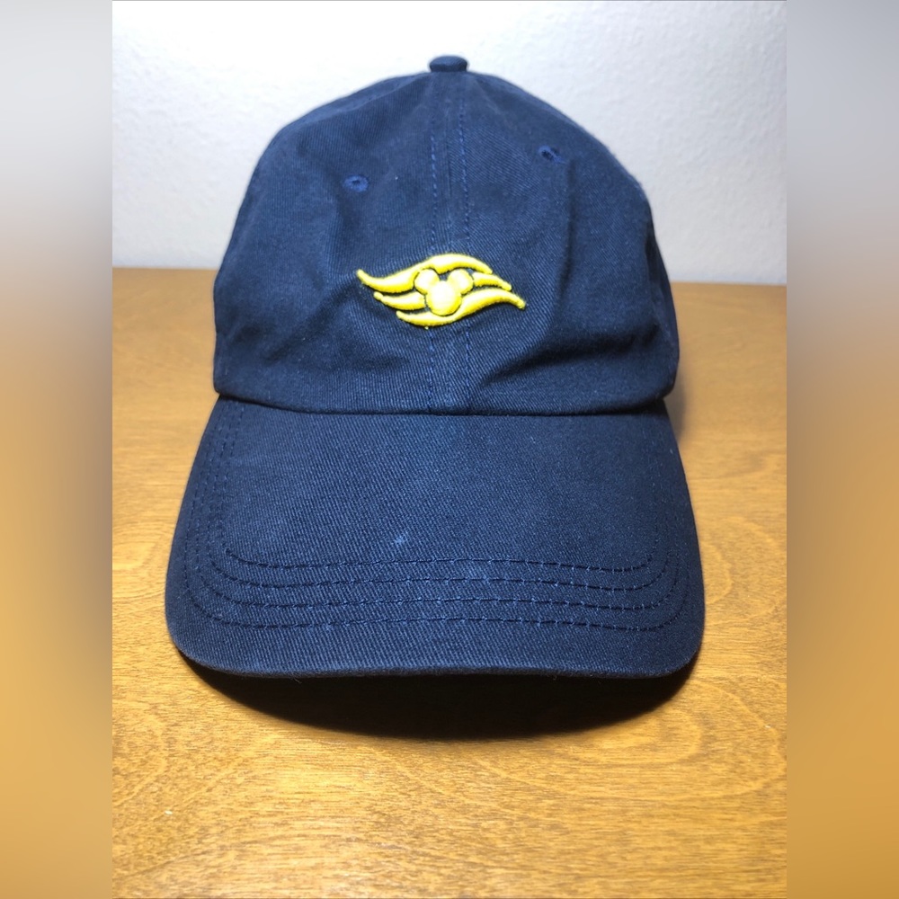 Disney Cruise Line Golf Dad Hat Adult Blue Yellow Mickey Mouse Adjustable